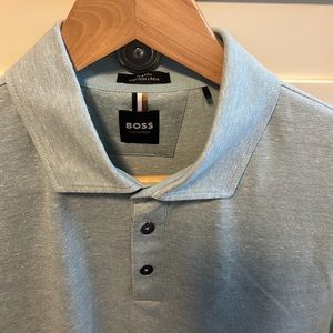 Boss polo shirt light blue